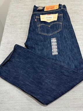 NWT Men's Levi's 501 Original Jeans 36x32 Straight Leg Button Fly StretchDenim